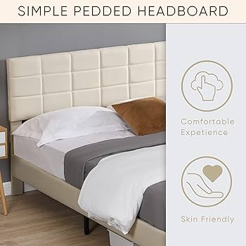 Amazon.com: SOFTSEA King Size Platform Bed Frame with Fabric